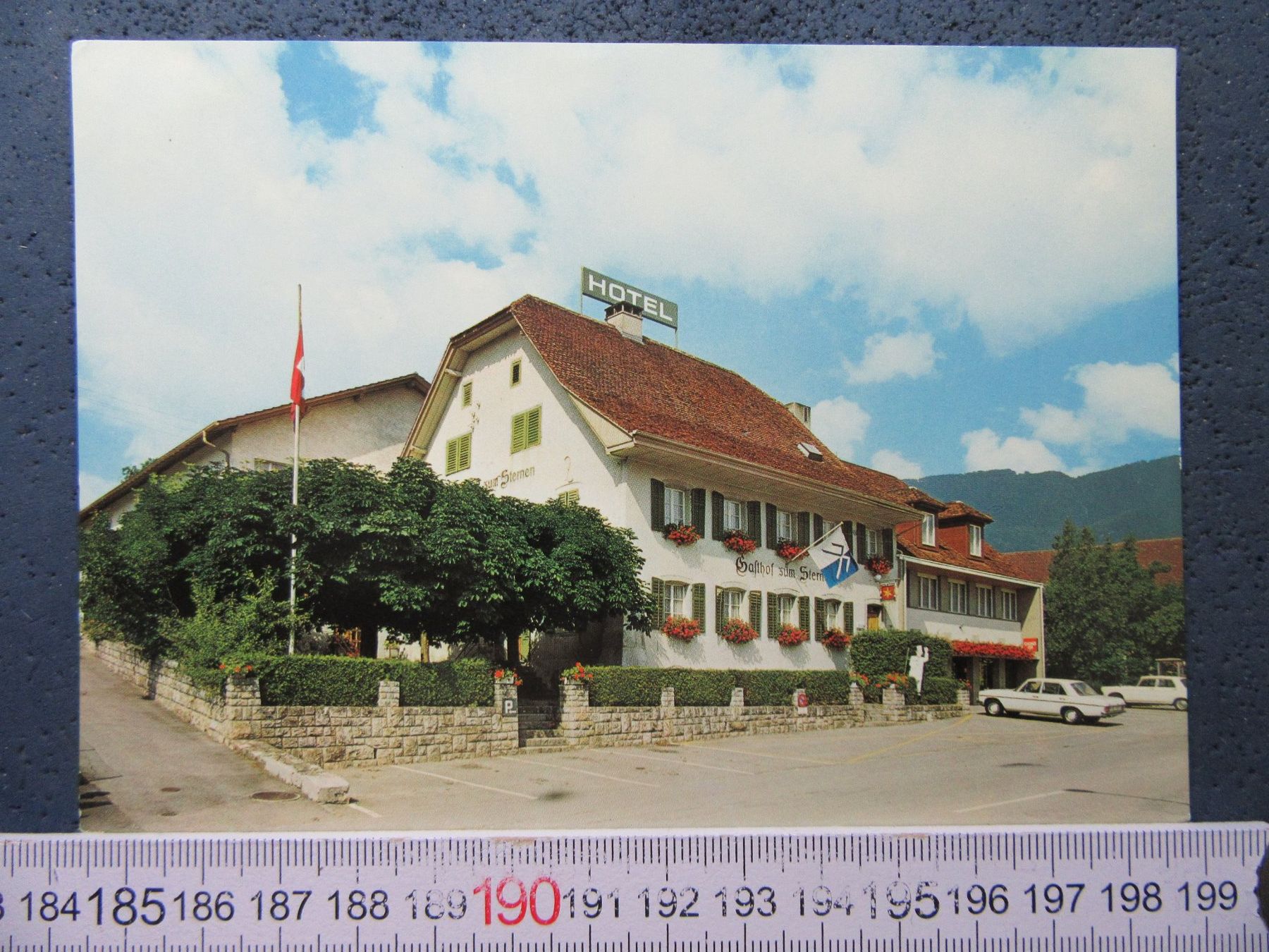Cartoline postali: MATZENDORF SO AK HOTEL STERNEN – Usato da Ettingen venduto da Hausi4711