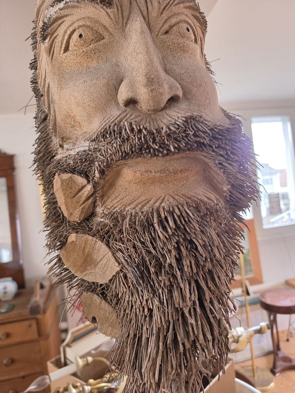 Skulpturen & Statuen: Holzskulptur "Kopf mit Bart" - Einzigartiges Unikat! – Gebraucht aus Mettlen von elios0888 4