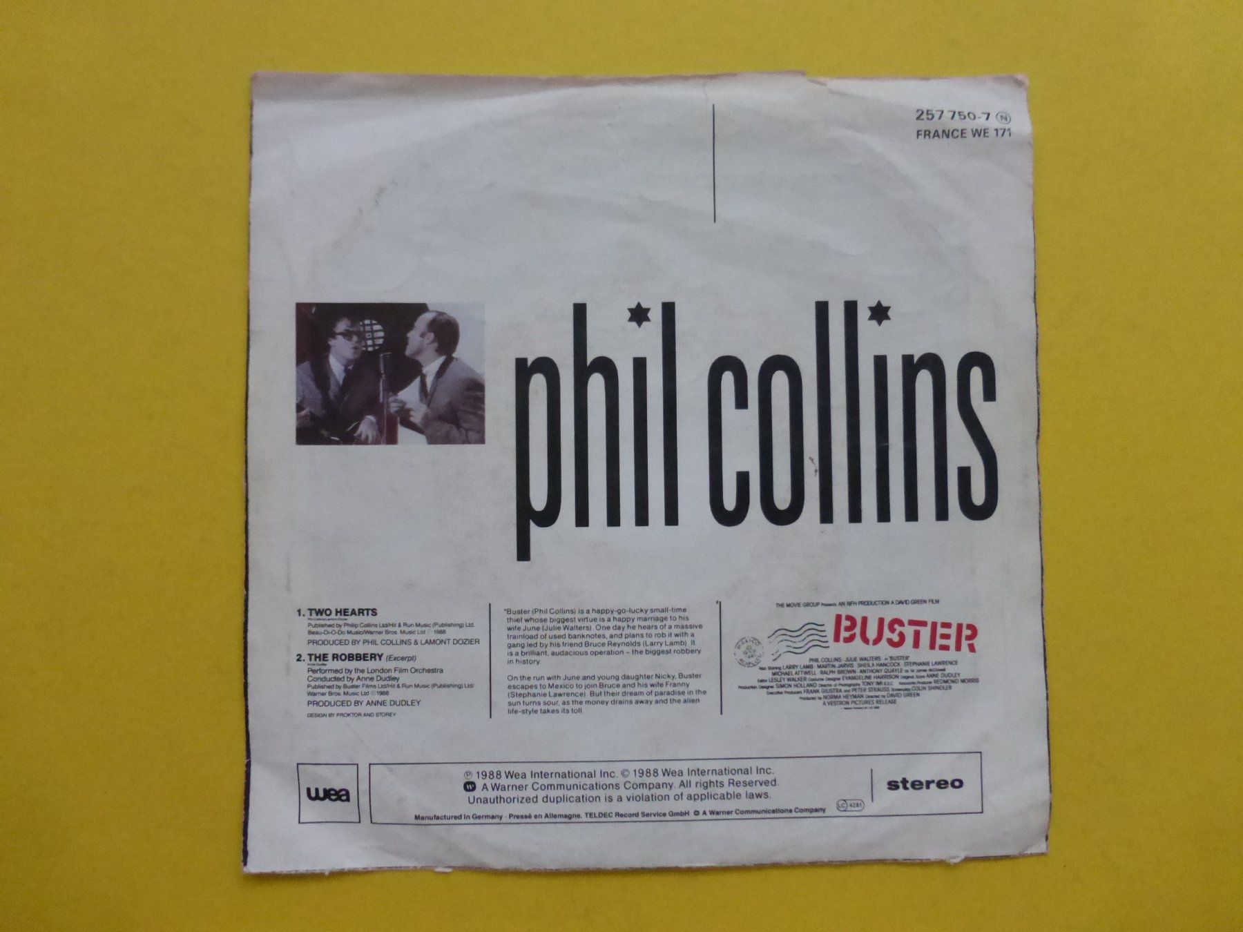 Dischi in vinile: Phil Collins – Two Hearts – Usato da Zürich venduto da Swiss57 1