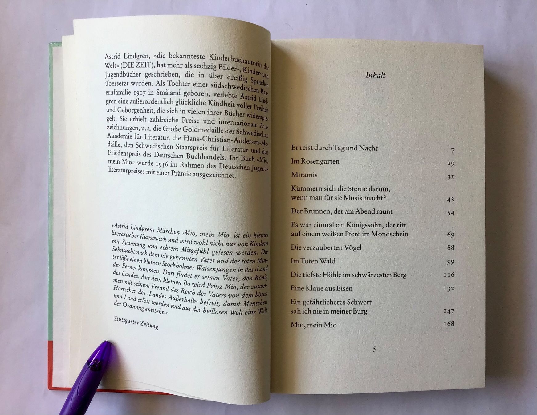 Libri: Mio, mein Mio - von: Astrid Lindgren – Nuovo (secondo la descrizione) da Bubendorf venduto da Alpenheidi 5