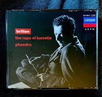 2 CDs Benjamin BRITTEN THE RAPE OF LUCRETIA Phaedra • Baker