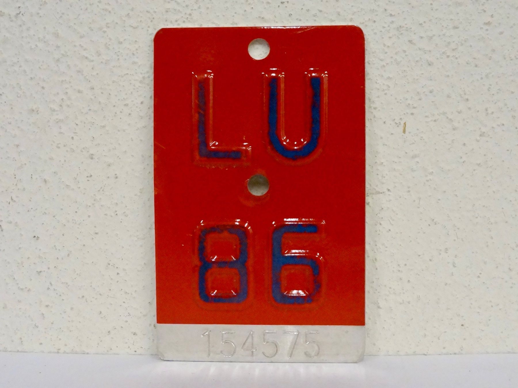 Ecriteaux: LU 86 VELONUMMER - FAHRRADSCHILD – D'occasion à Kerzers par djstarsky73