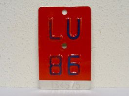 LU 86 VELONUMMER - FAHRRADSCHILD