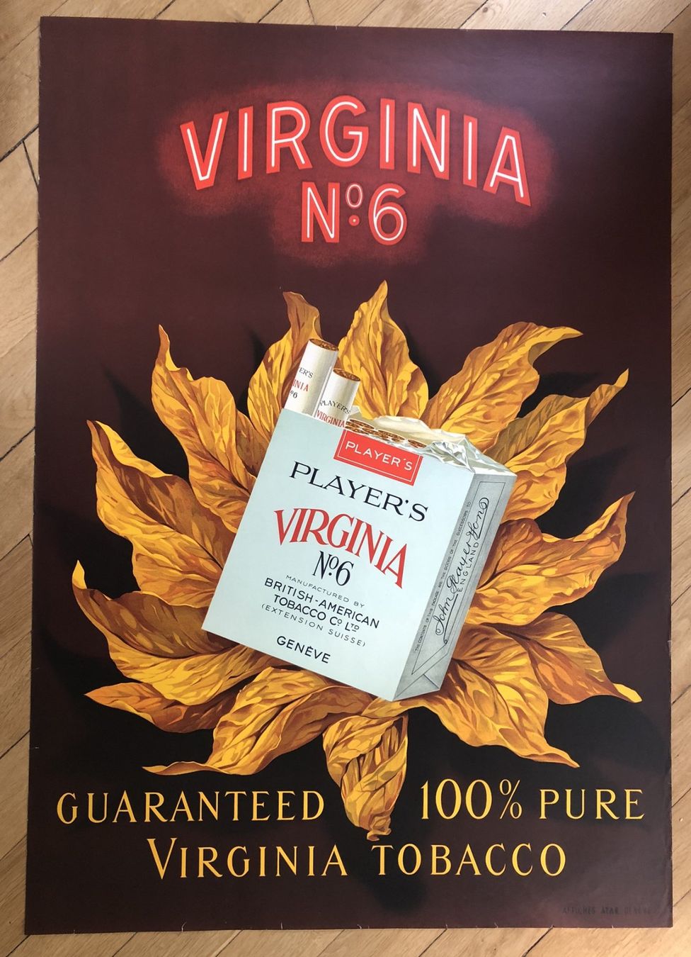 Foto & Immagini: Werbeplakat: Virginia No. 6 – Usato da Winterthur venduto da Claesheda
