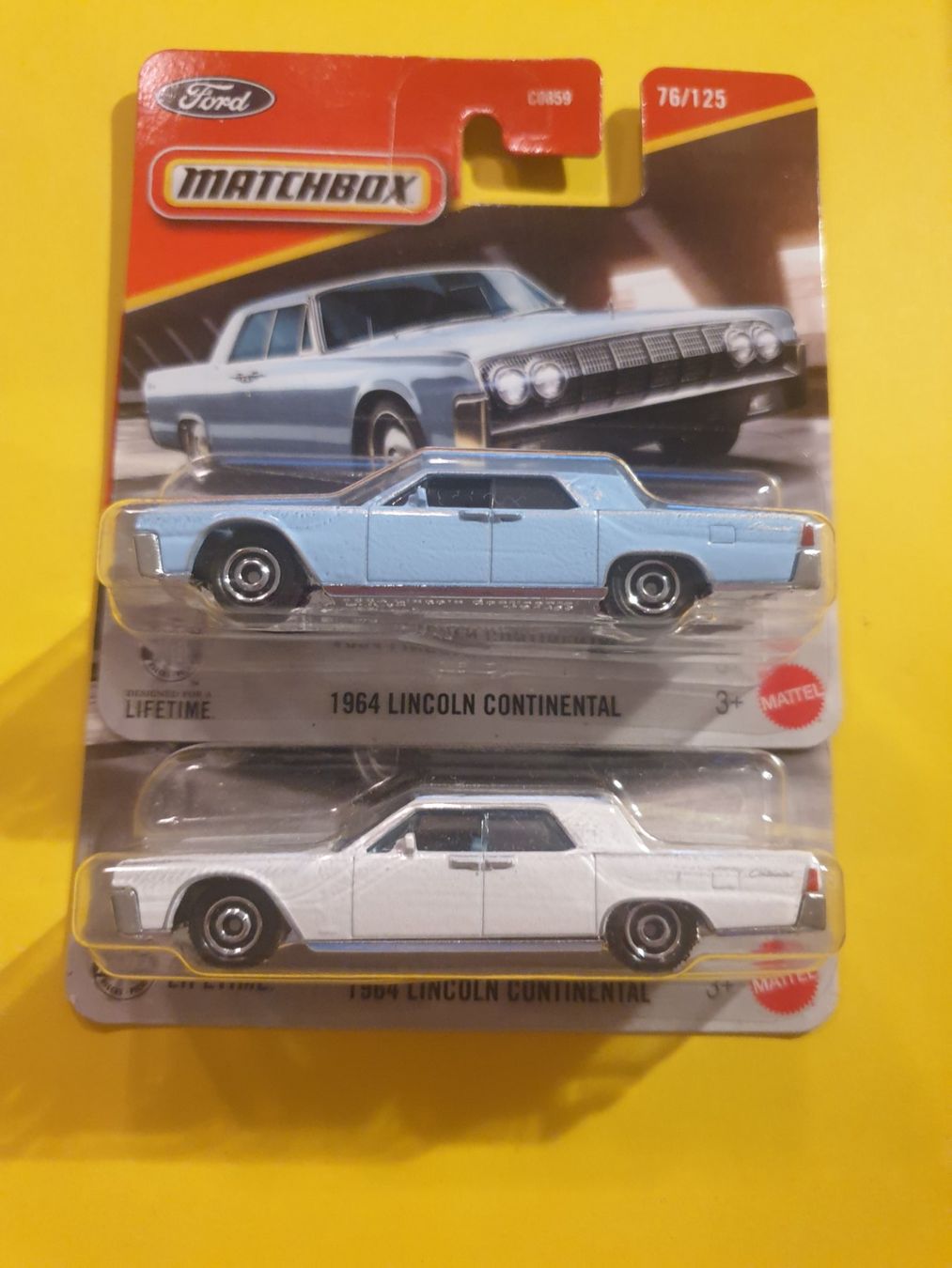 Matchbox Voitures modèles: 2 x Matchbox 1964 LINCOLN CONTINENTAL – Neuf avec emballage d'origine à Oftringen par Rotor 1