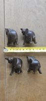 4 Elefanten Figuren Holz 