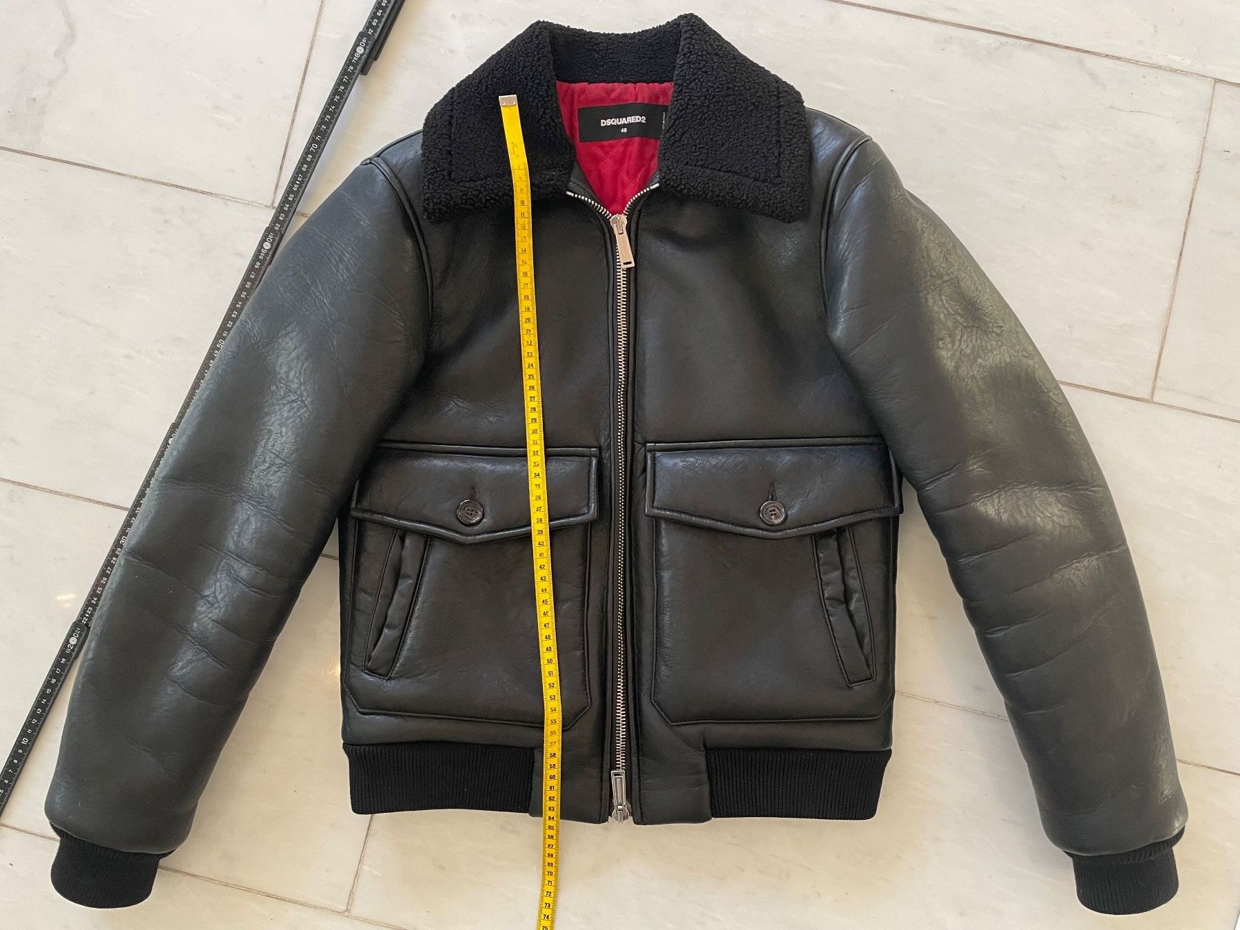 Giacche: Dsquared2 Lederjacke schwarz Gr 48 – Usato da Unterengstringen venduto da DeaundHeinz