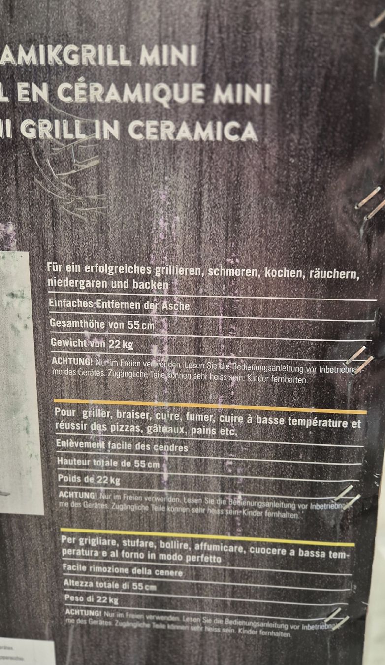 Griglie: Keramikgrill neu und originalverpackt – Nuovo e nell'imballaggio originale da Brunnadern venduto da ginalaura92 4