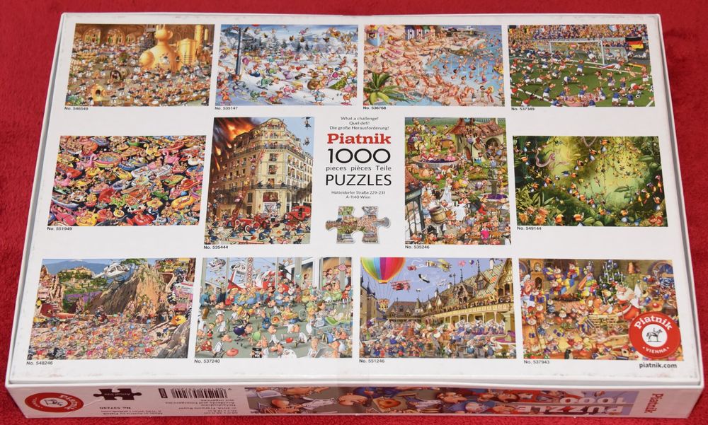 Piatnik Puzzle 1000 Pezzi - Corsa Ciclistica Tour De France - Illustrazione Di Francois Ruyer - 67,5 X 44,1 Cm - 6