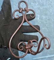 Antike EISEN - WANDHALTERUNG f Blumemampel Garderobe etc