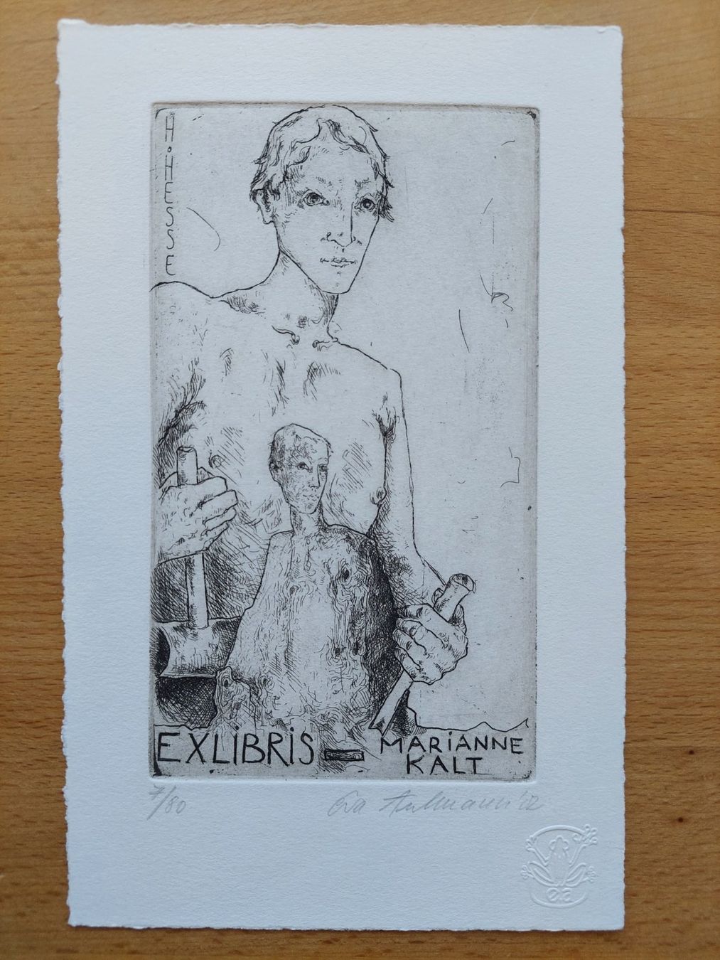 Dipinti: Exlibris Eva Aulmann - Original Radierung signiert – Usato da Obfelden venduto da Exlibris-Art