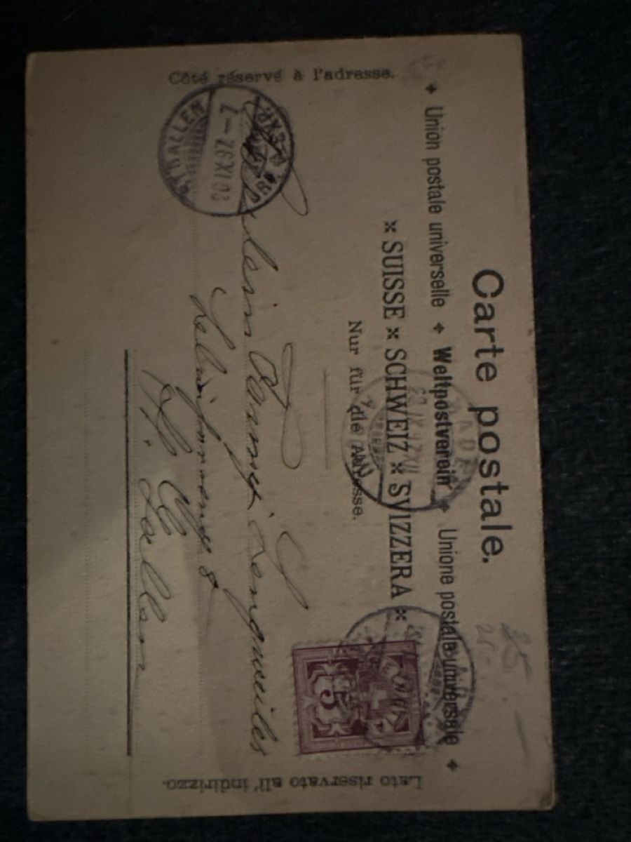 Cartoline postali: Gruß aus Baden Zingg-Litho 1897 – Usato da Wettingen venduto da OttoNeuerName 1