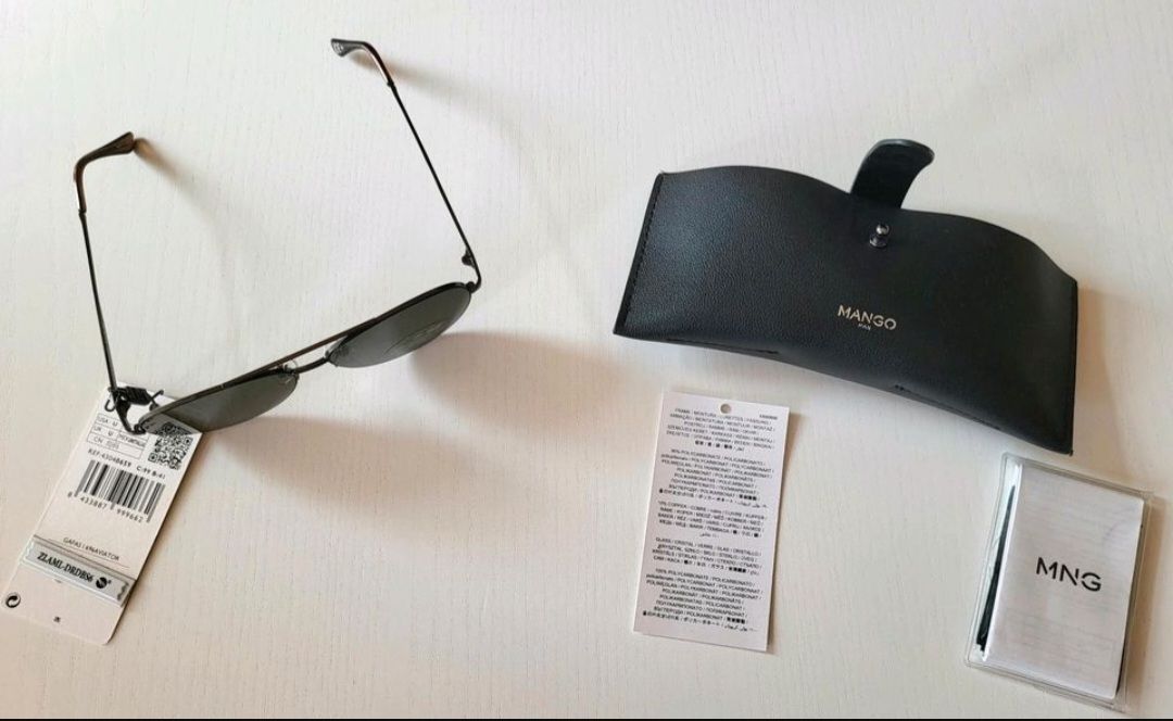 Mango Occhiali & Lenti: Mango Man Aviator Sonnenbrille 43040659 Neu – Nuovo e nell'imballaggio originale da Kaiseraugst venduto da Amante85 5