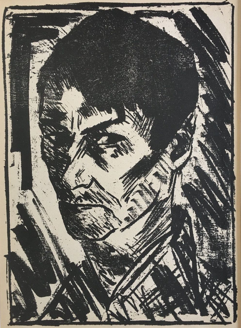 Grafiken & Lithographien: Otto Mueller     "Selbstbildnis nach Links..."  DRUCKGRAPHIK – Gebraucht aus Nennigkofen von juhit