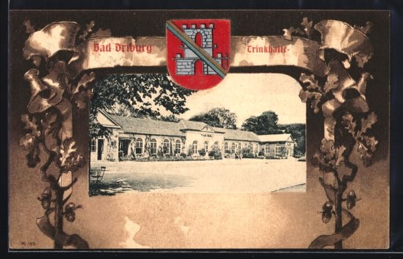Cartoline postali: Grusskarten-AK Bad Driburg, Strasse vor  – Usato da Berlin venduto da bartko-reher