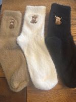 3x Kuschelsocken - flauschig weich-Wohlfühlen- Zeit für Dich