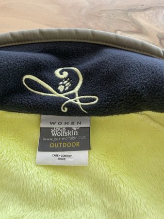 Jack Wolfskin Damen Softshelljacke oliv gelb Grösse M