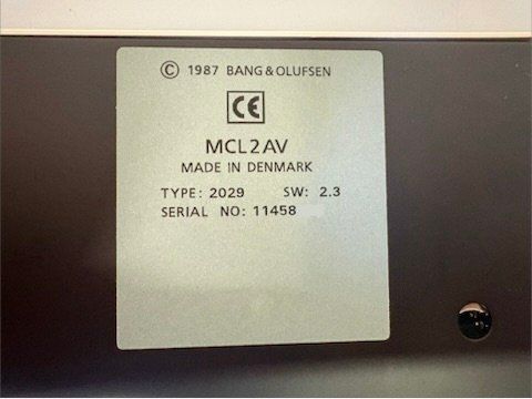 Bang & Olufsen Amplificatori: Bang & Olufsen MCL 2V Typ: 2029 – Nuovo (secondo la descrizione) da Hochdorf venduto da av-electronics 5
