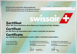 Swissair Schweiz. Luftverkehr-AG, Zürich - 1986