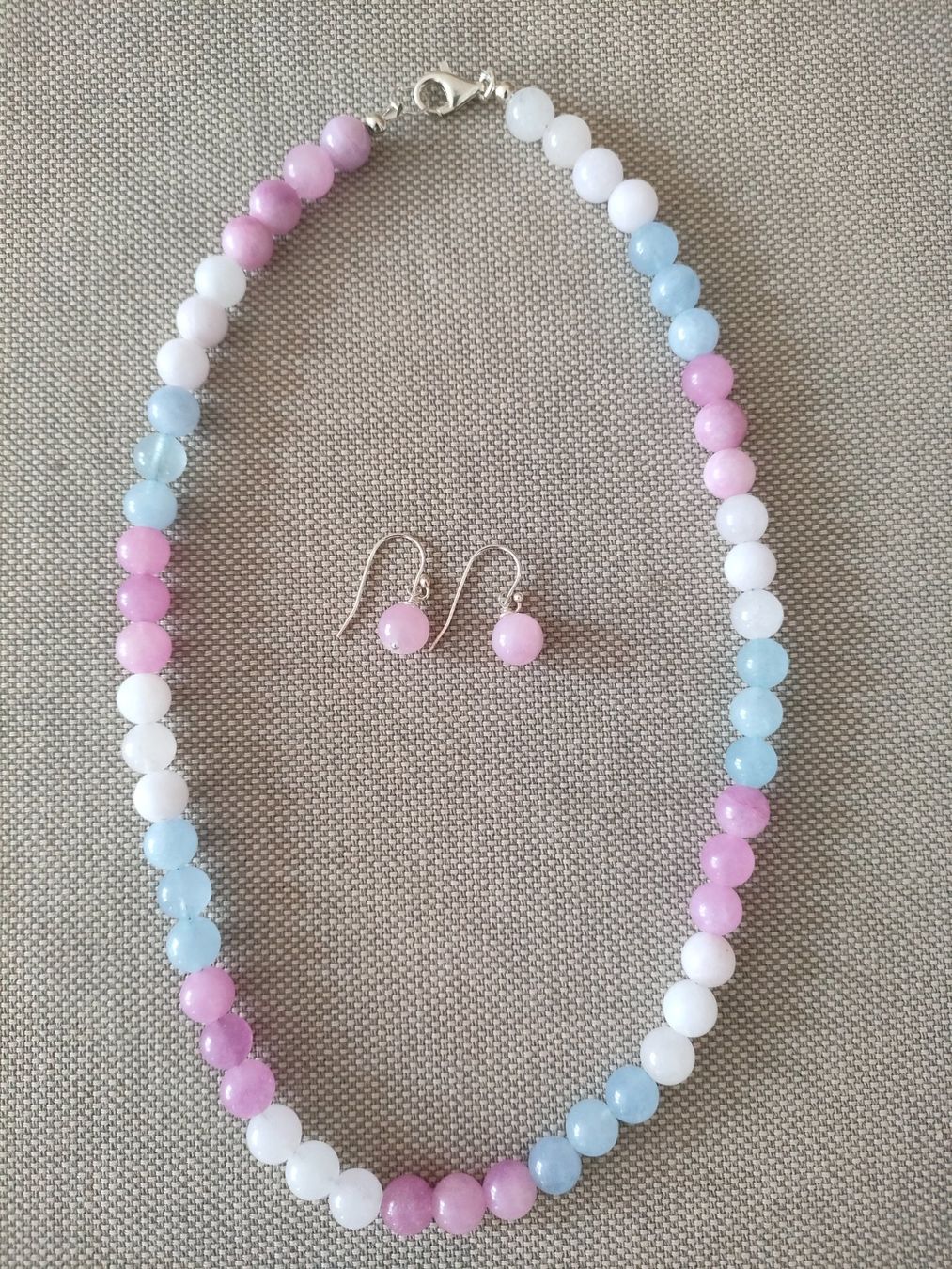 Catenine: Aquamarin, Amethyst, Rosenquartz Kette – Nuovo e nell'imballaggio originale da Bern venduto da Lidia.5 1