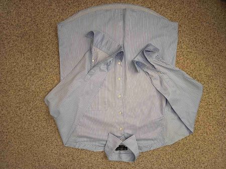 Blunauta Shirt Striped Blue White Size 42