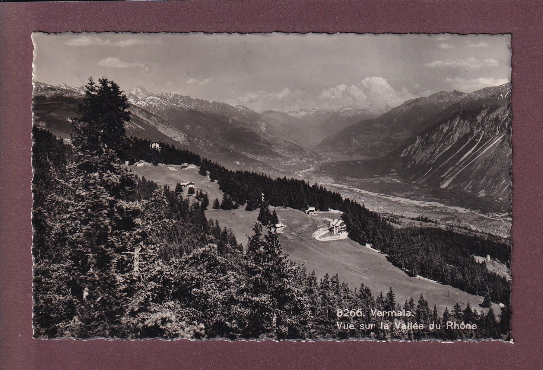 Cartoline postali: VERMALA - Vallée du Rhône – Usato da Pully venduto da nicecards