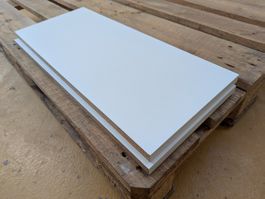 Spanplatte weiss beschichtet 19 mm, Rest 57 x 24 cm