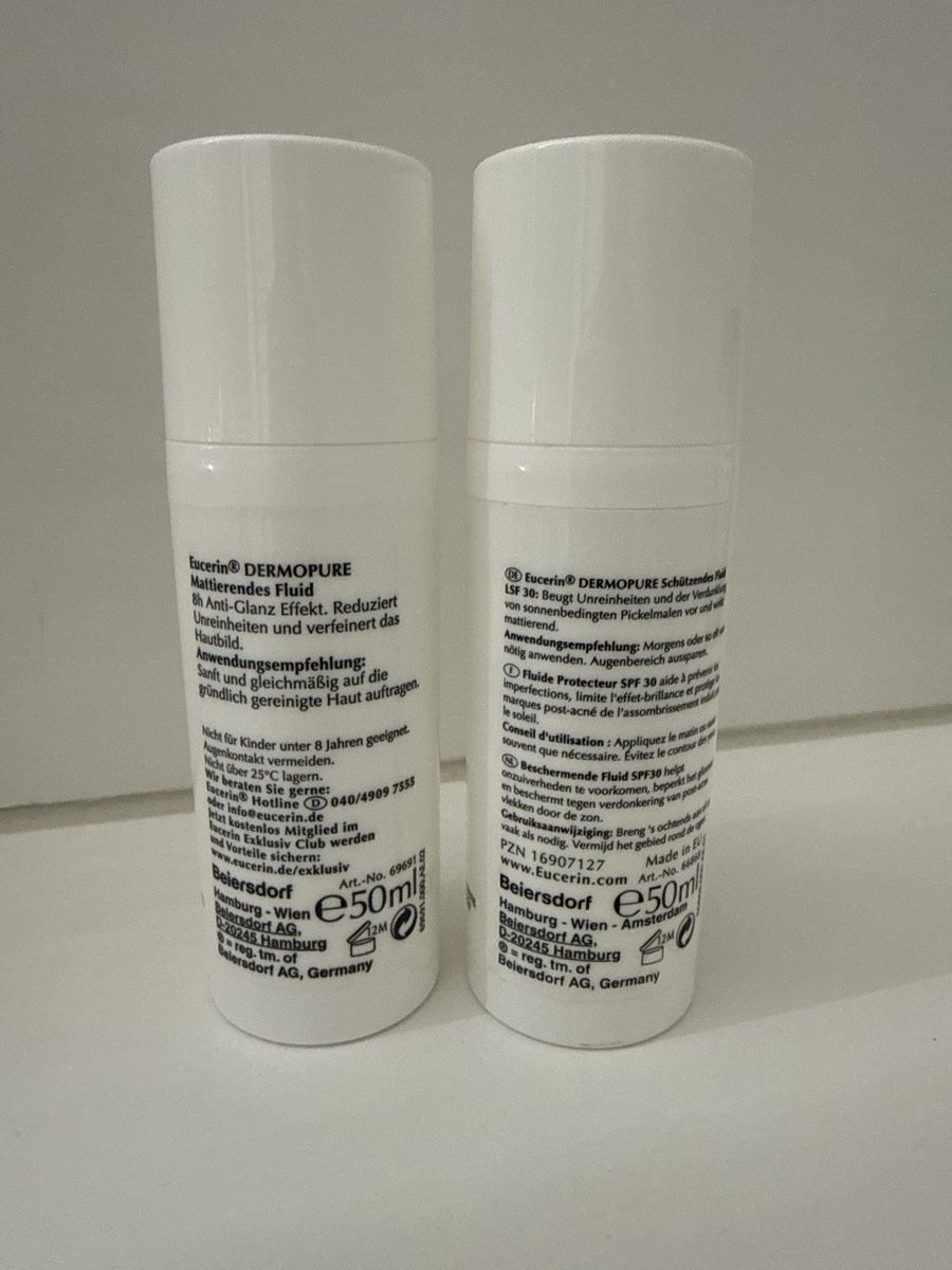 Cura del viso: Eucerin DERMO PURE: Mattierendes Fluid & Schutz LSF 30 – Usato da Olten venduto da flosflomarkt 1