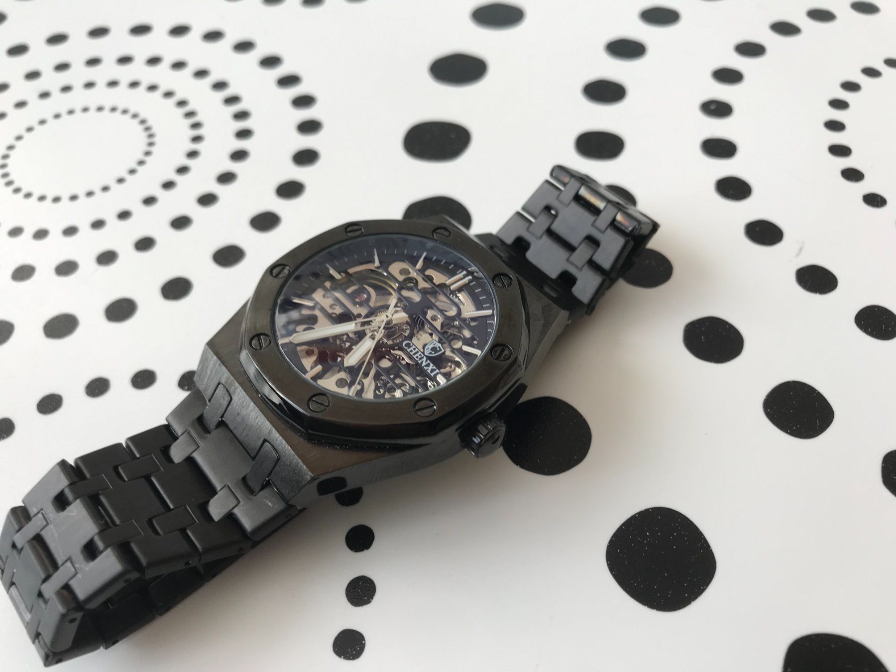 Orologi: AUTOMATIC WATCH - STYLE ROYAL OAK - BLACK - 42 MM - TOP !!! – Usato da Epalinges venduto da dream-watch 4