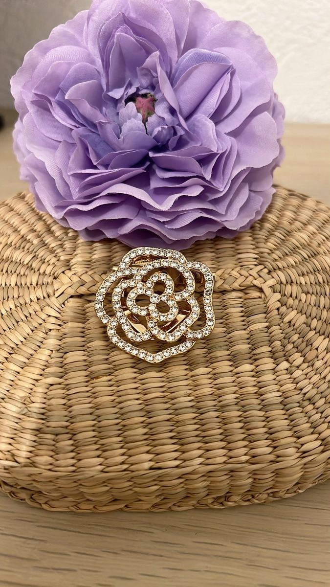 Spille & Fermagli: Schicke Brosche Blume mit Strass – Nuovo (secondo la descrizione) da Seon venduto da Sunny-Schmuck78