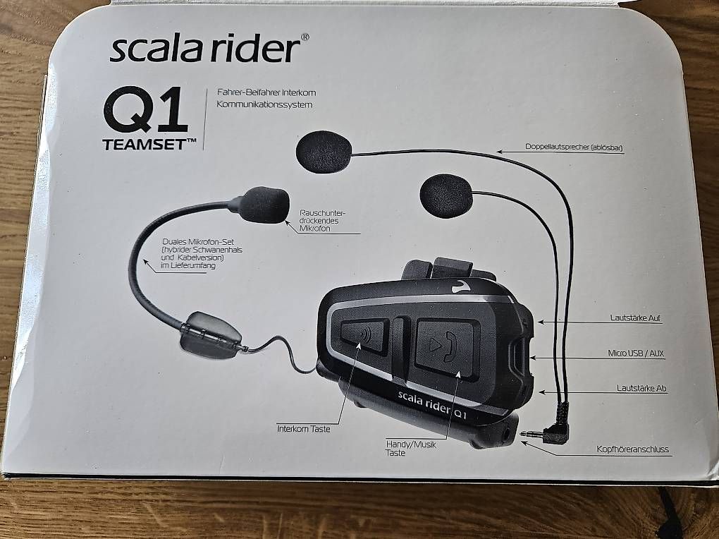Caschi & visiere: Cardo Scala Rider Q1 Teamset Doppelpack Intercom – Usato da Worb venduto da MisterSunshine 1