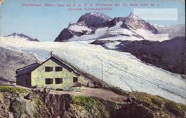 AK Wiesbadener Hütte  und grossem Fermuntgletscher