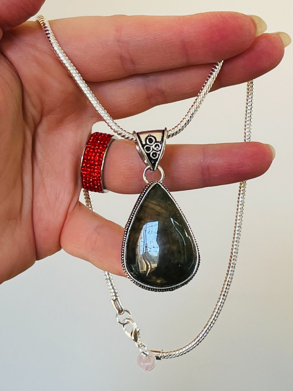 Ketten: Labradorite Gemstone HandmadeJewelry – Neu und originalverpackt aus Genève von AGBERG 8