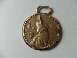 Medaille Frau Tracht Trachtenfest Fest Genf Genève GE Stadt
