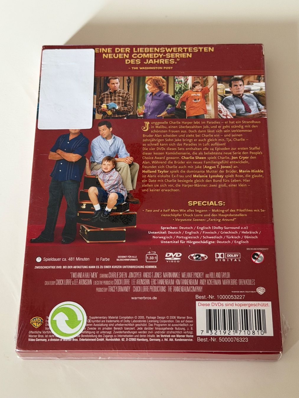 Tutti i DVDs: Two and a Half Men Staffel 1 DVD neu – Nuovo e nell'imballaggio originale da Altstätten SG venduto da sheamus 1