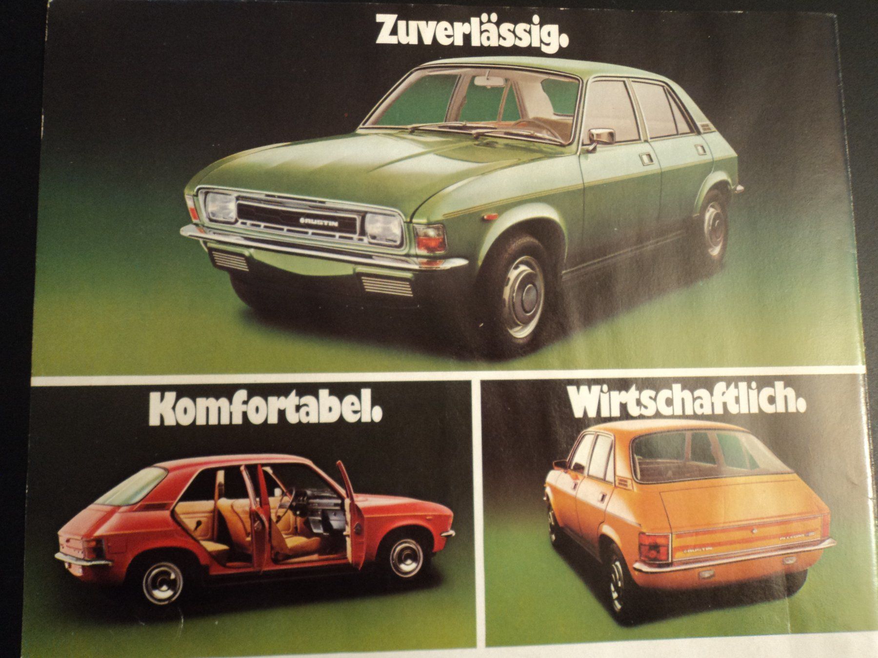Austin Documenti: Prospekt Werbung Austin Allegro 1977 – Usato da Schwarzenburg venduto da modelCARama 1
