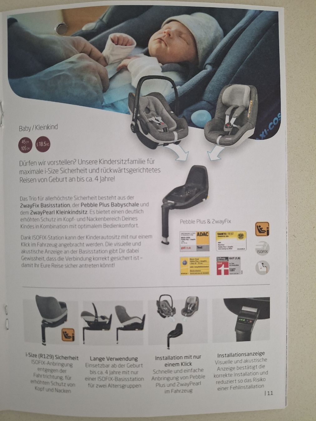 Maxi-Cosi Seggiolini per auto: Maxi-Cosi Kinderautositz mit Isofix-Station – Usato da Birmensdorf ZH venduto da Miri5 4