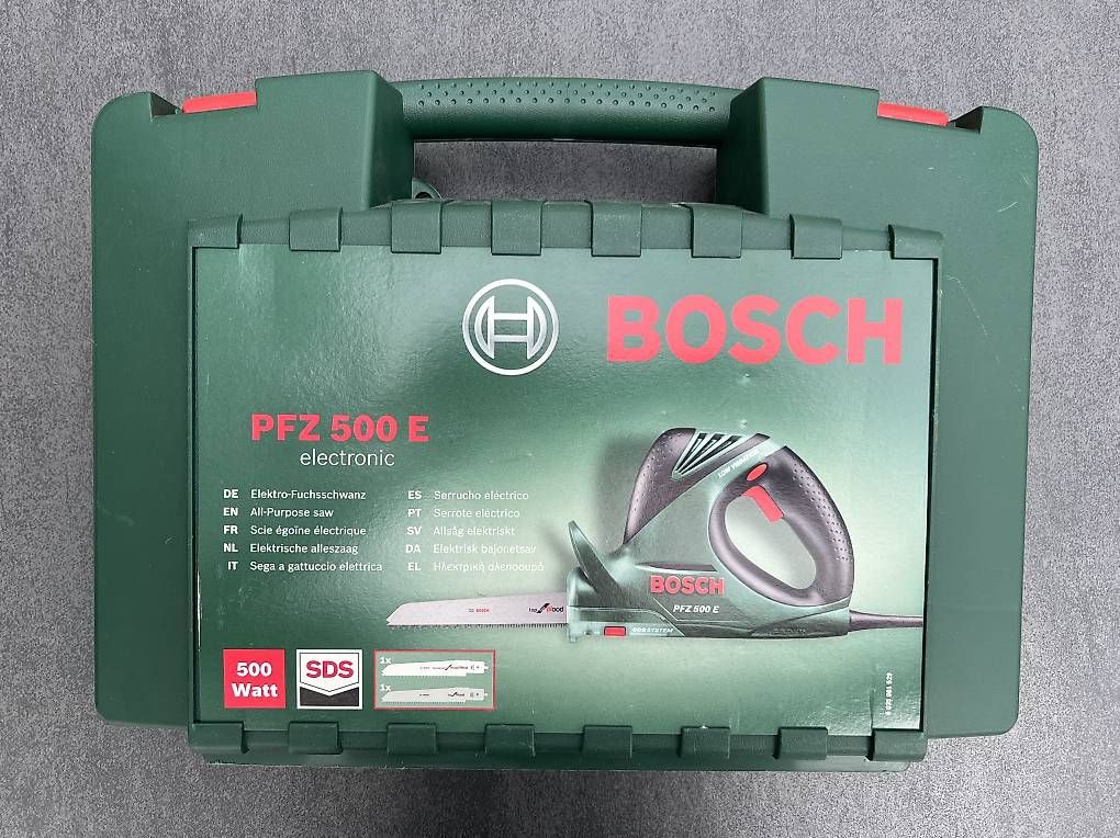 Bosch Seghe: Bosch PFZ 500 E Säge mit 4 Sägeblätter – Nuovo (secondo la descrizione) da Altendorf venduto da Moto1