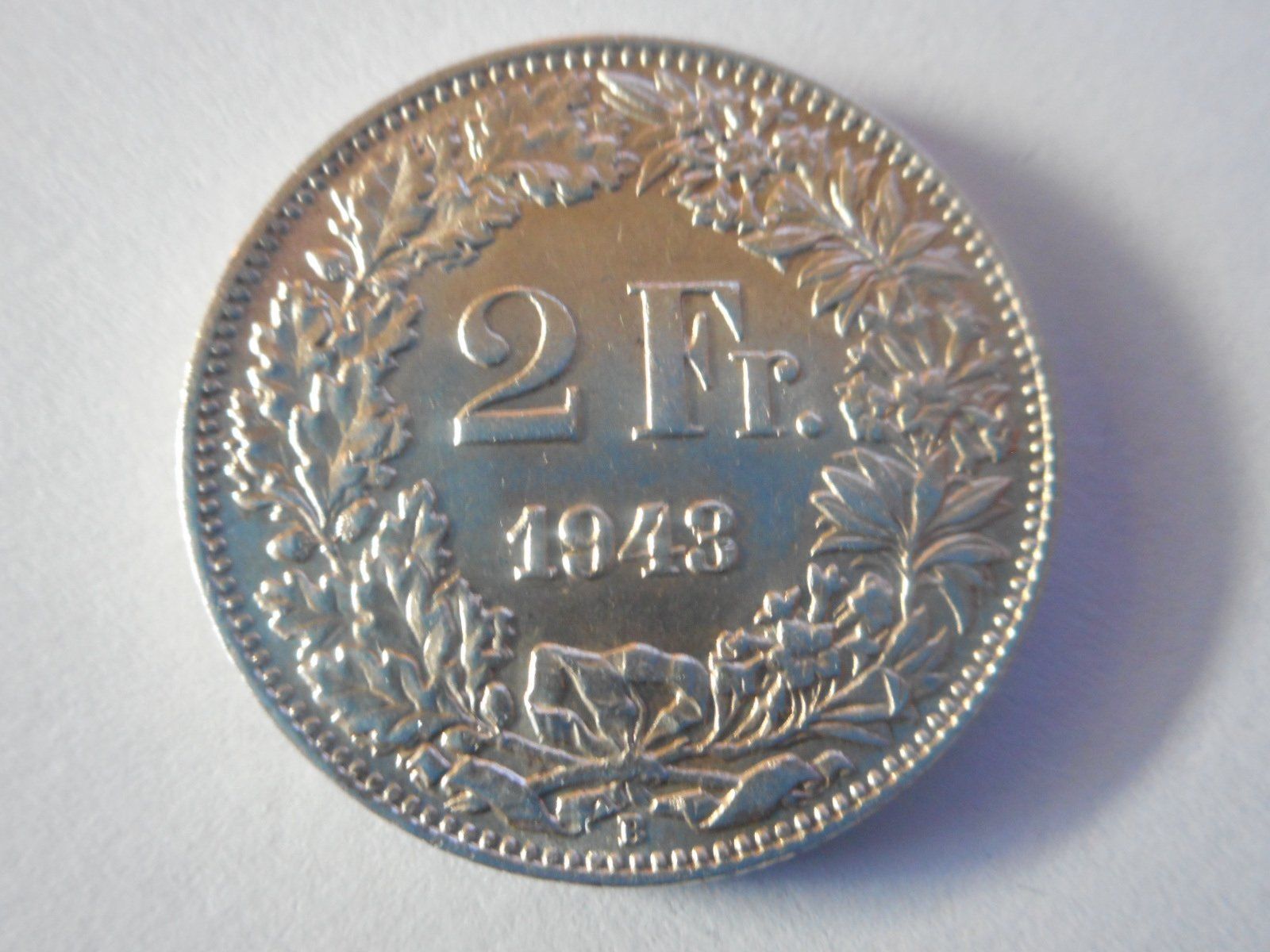 Tutti le monete: 2 Fr. 1943 silber  unz/stgl – Nuovo (secondo la descrizione) da Kriegstetten venduto da pizlad2010