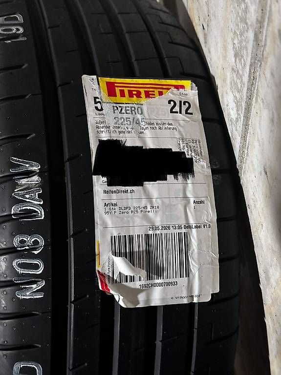 Pneumatici & Ruote complete: Pirelli P-Zero 225/45/18 95Y – Usato da Courroux venduto da cat_yts6