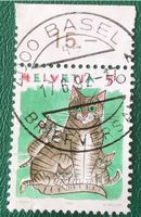 Nr.790 mit VollStempel Katzen 1990 Basel