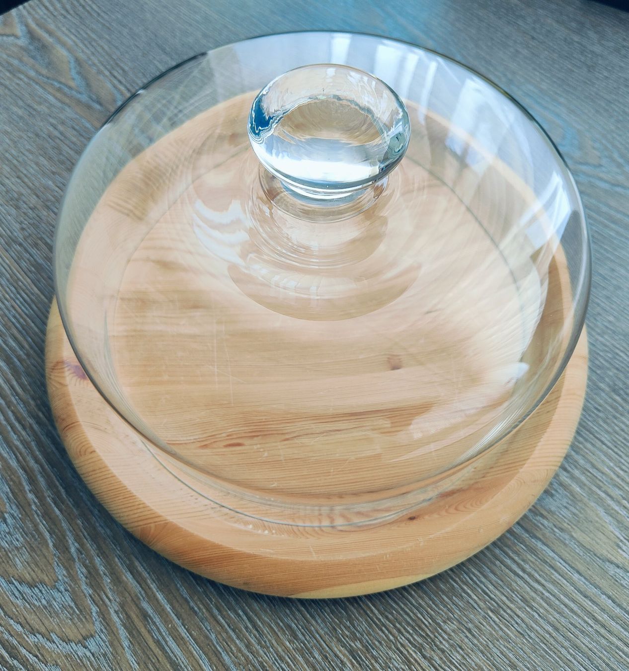Servierplatten: Käseglocke gross mit Glashaube !!!!!! – Gebraucht aus Flaach von Lonzo99