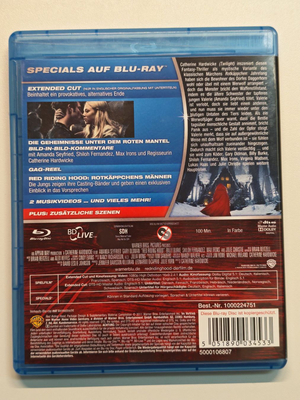 Tutti i DVDs: Red Riding Hood - Unter dem Wolfsmond – Usato da Liestal venduto da Kratzilla 2