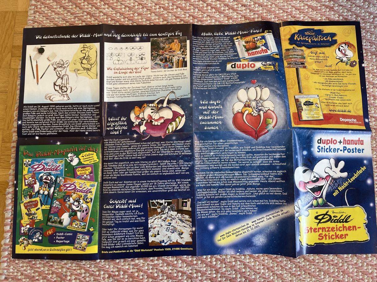 Album: Diddl Stickeralbum mit Nacht-Leucht Poster – Nuovo (secondo la descrizione) da Therwil venduto da rubininio 2
