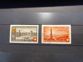Pro Patria 1942 / Znr: 17 - 18 / Block Auschnitt Gestempelt