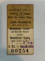 SBB Edmondson Karton Billett 1946