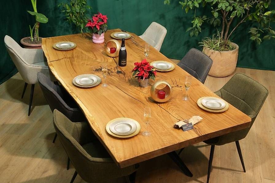 Tables: Eichenesstisch aus 1 Baumscheibe - Einzigartig & Natur pur – D'occasion à Walchwil par Swissdesign_Haag 6