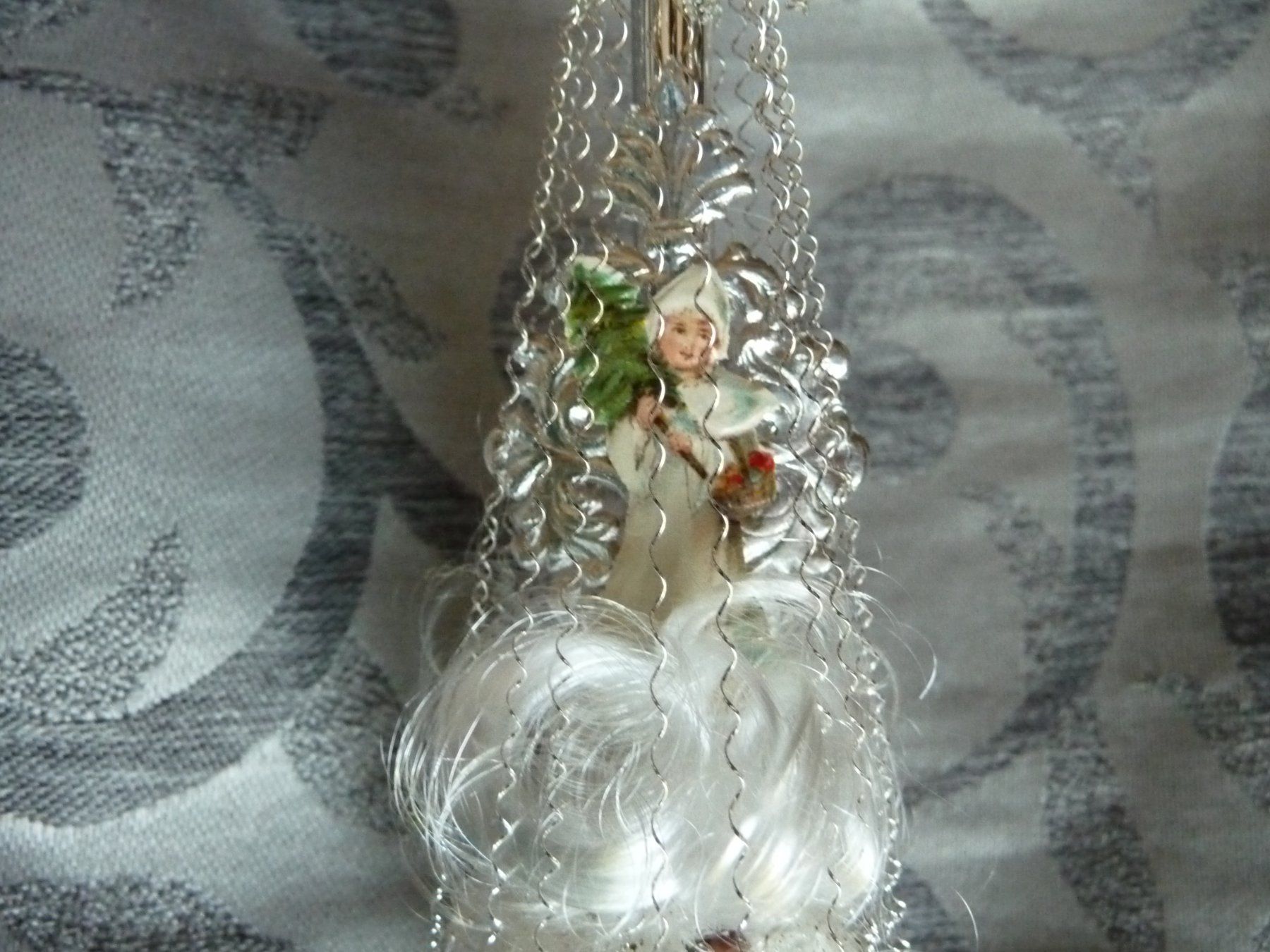 Tutte le decorazioni: Nostalgischer Christbaumschmuck silber mit Christkind-Oblate – Nuovo e nell'imballaggio originale da Alpnach Dorf venduto da marvo 1