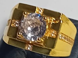 ring modeschmuck mit zerkonia,,für herren
