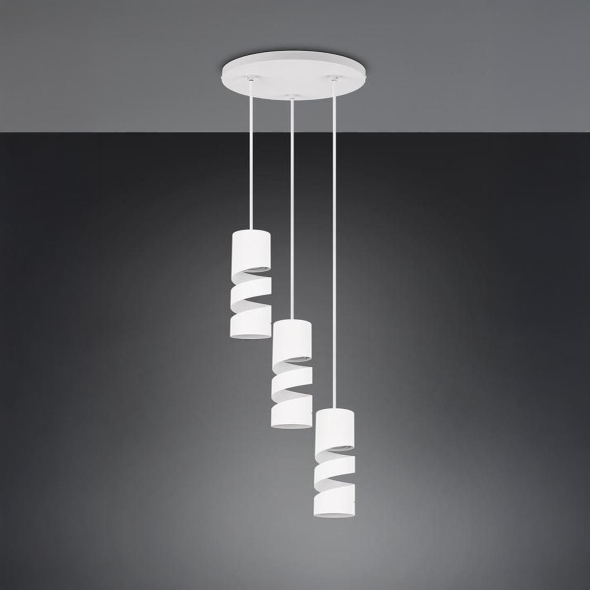 Lampadari & plafoniere: Pendelleuchte, Weiss, 3 Spots, 28 cm Ø – Nuovo (secondo la descrizione) da Kreuzlingen venduto da Smart-Light 1